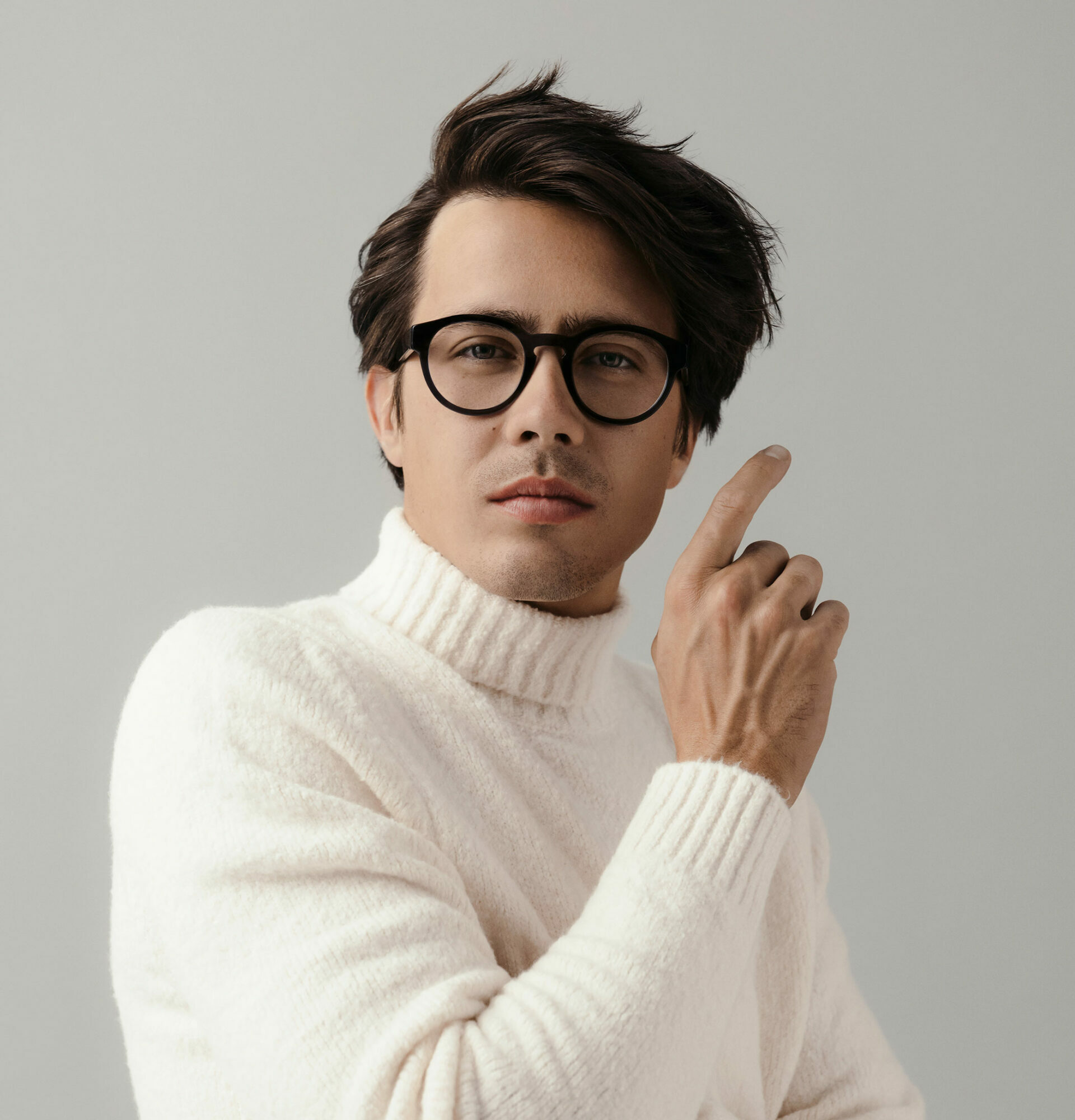 Armin Tement wearing an ANDY WOLF AWearness frame