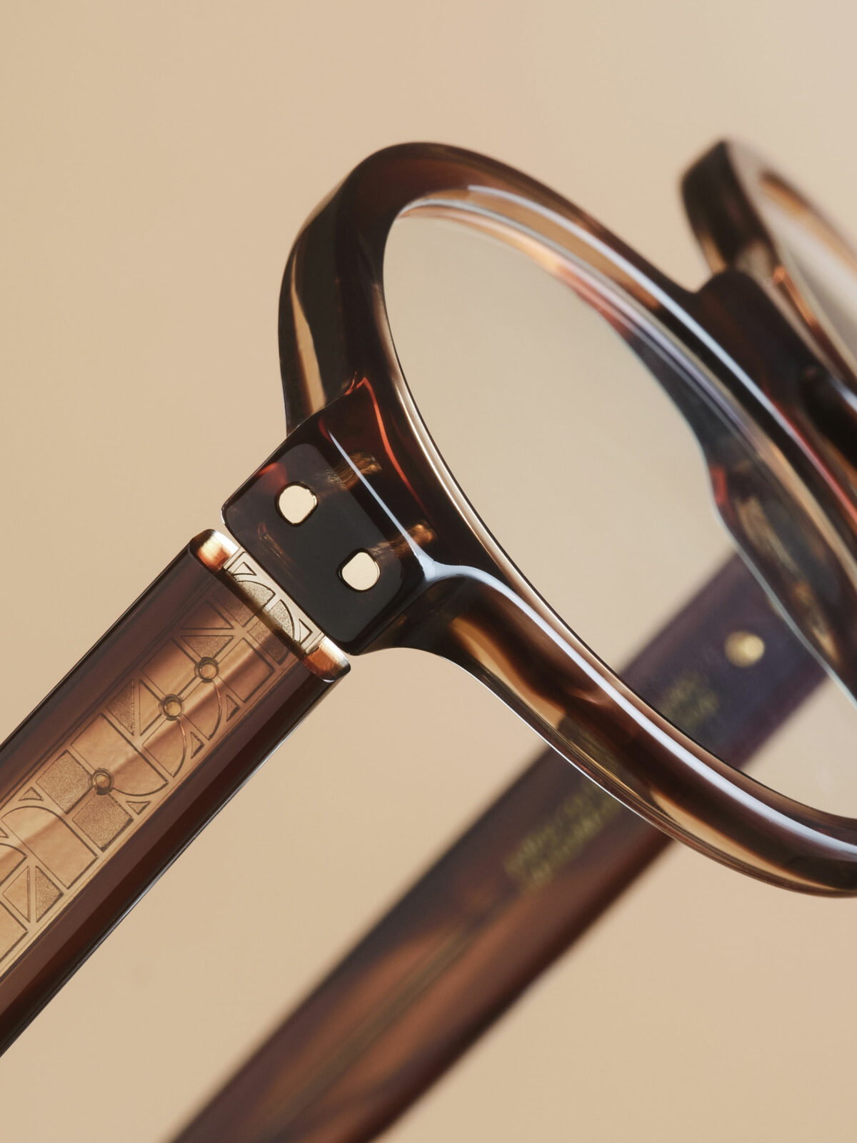 Detail shot showing the AW02 frame of our AWearness Collection from the side